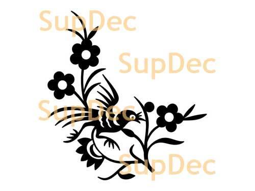 Pájaro vinilo arte pared ventana baño pegatina calcomanía extraíble #6
