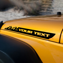 Texto Personalizado Montañas Vinilo Lateral Capó Calcomanía Adhesiva para Jeep Renegade JK 3