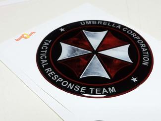 Umbrella Corp Tactical Response Team - Adhesivo de resina con emblema de insignia abovedada