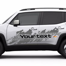 Jeep Renegade Side Splash Tire Tracks Logo Graphic Vinyl Decal Sticker 2 colores 2