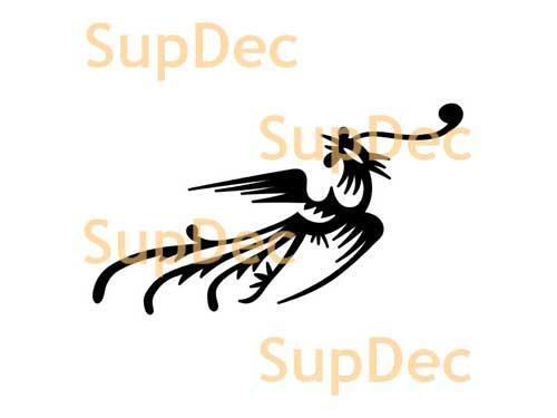 Vinilo de arte de pájaros para paredes y ventanas, calcomanía para baño removible #7
