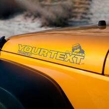 Par de pegatinas de vinilo para capó de Jeep Wrangler Off Road Edition, calcomanías Rubicon
 2