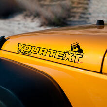 Par de pegatinas de vinilo para capó de Jeep Wrangler Off Road Edition, calcomanías Rubicon
 3