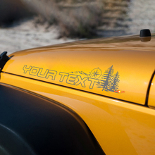 Par de pegatinas de vinilo para capó de Jeep Wrangler Renegade Off Road
 2