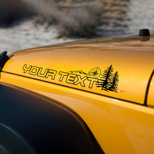 Par de pegatinas de vinilo para capó de Jeep Wrangler Renegade Off Road
 3