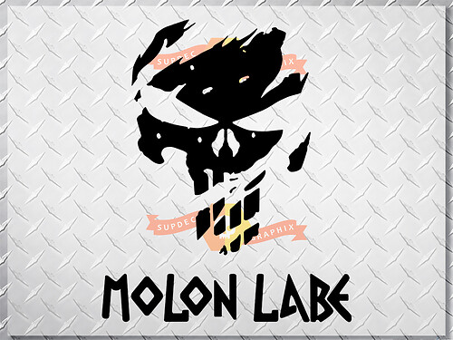 Pegatina de vinilo lateral Calavera Punisher Molon Labe para Jeep Wrangler