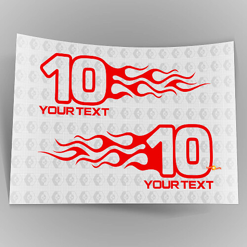 Mopar Dodge Chrysler Jeep Flame Style Logo Pegatinas de calcomanías para automóviles derecha e izquierda