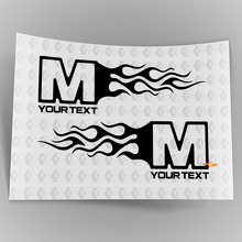 Mopar Dodge Chrysler Jeep Flame Style Logo Pegatinas de calcomanías para automóviles derecha e izquierda 6