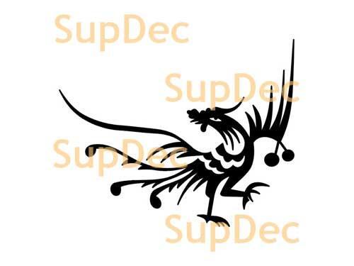 Vinilo de arte de pájaros para paredes y ventanas, calcomanía de vinilo para baños removible #9
