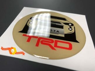 TRD Toyota 4Runner Insignia abovedada Emblema Resina Calcomanía Calcomanía