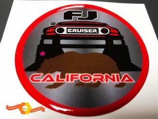 TRD Toyota FJ Cruiser California Dome Badge Emblem Resina Calcomanía