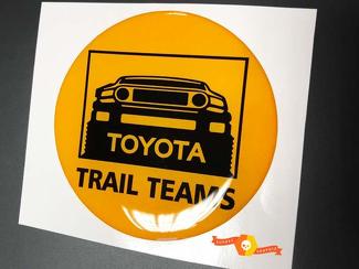 TRD Toyota FJ Cruiser Trail Teams Dome Badge Emblema Resina Calcomanía
