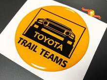TRD Toyota FJ Cruiser Trail Teams Dome Badge Emblema Resina Calcomanía 2