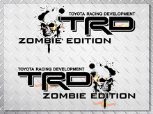 Calcomanías gráficas para lateral de cama Toyota TRD Zombie Edition 4X4_2