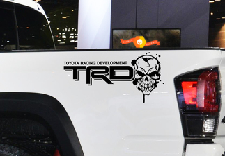 Toyota Racing Development TRD Skull 4X4 lado de la cama calcomanías gráficas pegatinas