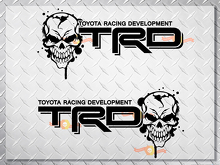 Toyota Racing Development TRD Skull 4X4 lado de la cama calcomanías gráficas pegatinas 2