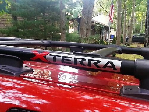 Juego de adhesivos de vinilo para portaequipajes de techo Xterra para Nissan Xterra