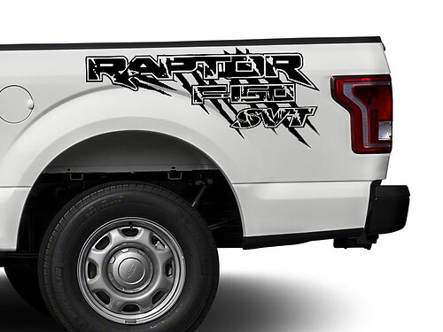 Ford Raptor F150 F 150 SVT desgastado grunge 4X4 lado de la cama Calcomanías gráficas pegatinas
