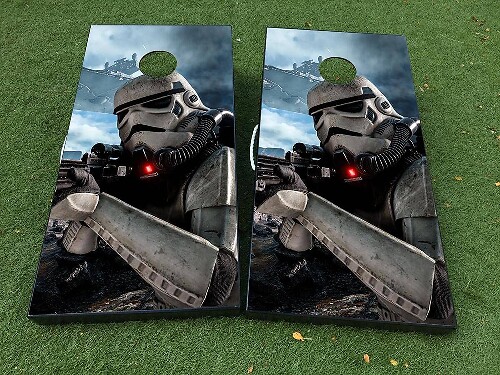 Juego de Pegatinas de Vinilo para Tablero de Cornhole Inspirado en Stormtrooper