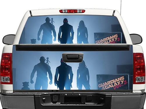 Vinilo adhesivo para ventana trasera o puerta trasera de Guardianes de la Galaxia para camiones y SUVs