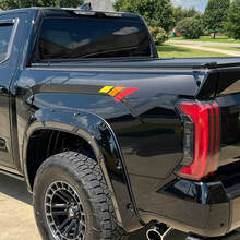 Toyota Tundra Side Pickup Carbon con calcomanía de rayas vintage Gráficos
 3
