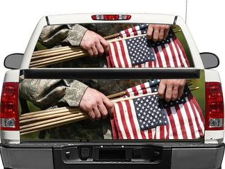 EE. UU. EE. UU. Estadounidenses Ventana trasera O puerta trasera Calcomanía Pegatina Camioneta SUV Coche