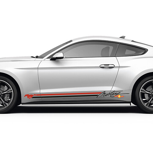 Calcomanías de Rayas de Caballos para Puertas Laterales de Ford Mustang
