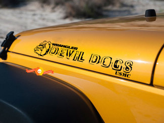 DEVIL DOG ​​bulldog edition Devil Dogs USMC Hood Calcomanías para capotas de Jeep wrangler