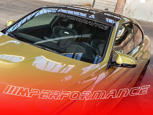Vinilo adhesivo para parabrisas con contorno estilo M Performance para BMW