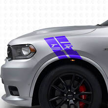 Kit de Pegatinas de Vinilo de Rayas de Hash Personalizadas para Guardabarros Laterales para Dodge Durango_2