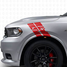 Kit de Pegatinas de Vinilo de Rayas de Hash Personalizadas para Guardabarros Laterales para Dodge Durango_4