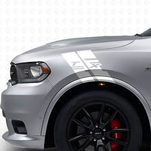 Kit de Pegatinas de Vinilo de Rayas de Hash Personalizadas para Guardabarros Laterales para Dodge Durango_5