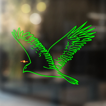 Pegatina de vinilo universal con diseño de pájaro depredador en vuelo_2