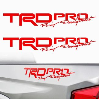 Toyota Tacoma TRD PRO 2017 Vinilo Bed Side Calcomanías Pegatinas Cut Vinyl Racing D
