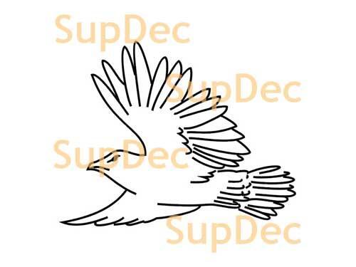 Vinilo de arte de pájaros para paredes y ventanas, calcomanía de baño removible #20
