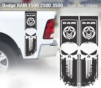 Dodge Ram Punisher Star 1500 2500 3500 Hemi 4x4 Calcomanías Camión Vinilo Pegatinas Camión