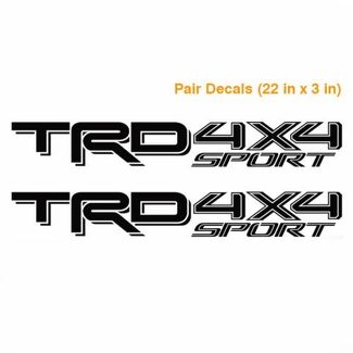 Toyota TRD 4X4 sport 2016 2017 Tacoma Tundra Truck Par Calcomanías 2 Calcomanía Vinilo S1