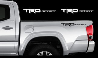TRD SPORT Calcomanías Toyota Tundra Tacoma Camión Cama Vinilo Pegatinas X2 2012-2017