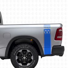 Kit de vinilo con franjas laterales traseras estilo Hemi 5.7L para Dodge Ram 1500-3500_2