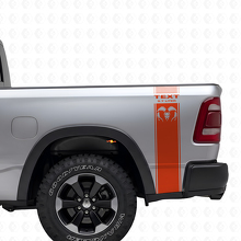 Kit de vinilo con franjas laterales traseras estilo Hemi 5.7L para Dodge Ram 1500-3500_4