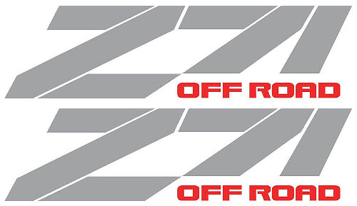 Calcomanía lateral reflectante Z71 Off Road para Chevy Silverado GMC Sierra