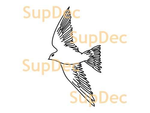 Pájaro vinilo arte pared ventana baño pegatina calcomanía extraíble #23
