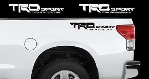 Adhesivo Vinilo Logo TRD Sport para Lateral de Cama para Toyota Tundra