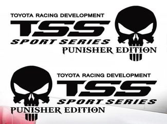 Toyota TSS Truck Sport Series Racing Tacoma Tundra The Punisher calcomanía vinilo 2 piezas
