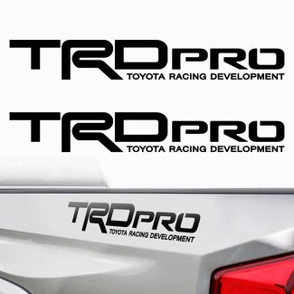 TRD PRO Toyota Tacoma Tundra Racing Bed Side 2 calcomanías precortadas de vinilo