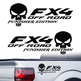 Par de calcomanías de vinilo para Ford F-150 FX4 Off-Road Truck f150 The Punisher f 150 7