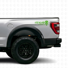 Juego de vinilos laterales para caja 4x4 Off Road Punisher Edition para camión Musclecar_3