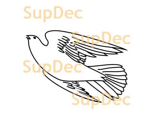 Pájaro vinilo arte pared ventana baño pegatina calcomanía extraíble #25
