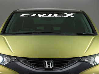 Honda Civic Logo Parabrisas Vinilo Calcomanía Emblema Vehículo Gráficos