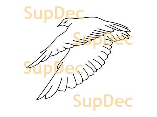 Pegatina de vinilo de arte de pájaros para paredes y ventanas, ideal para baños, removible #27
